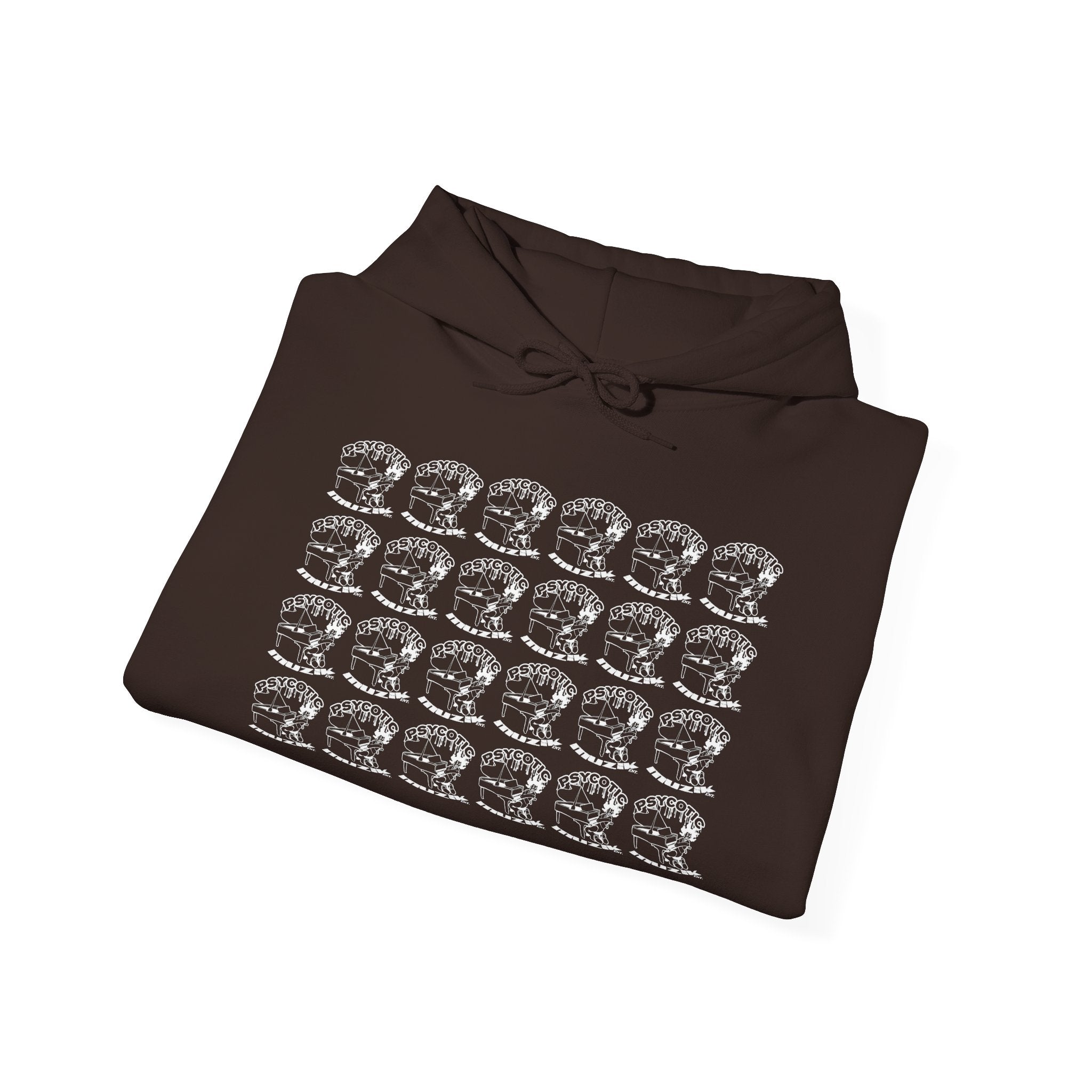 Hoodie — Repeating Skull Grid Graphic Pullover
