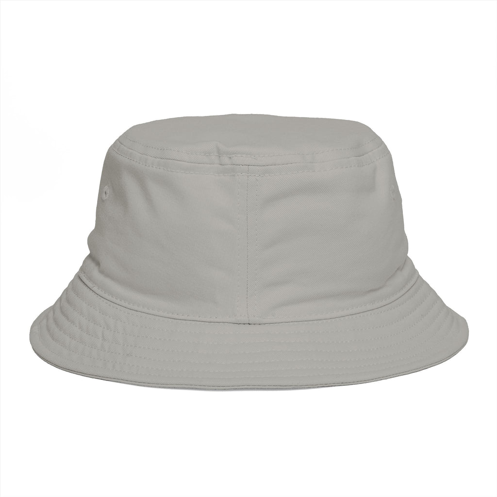 Psycotic Drummer Brown Bucket Hat — Retro Rock Band Graphic Bucket Hat