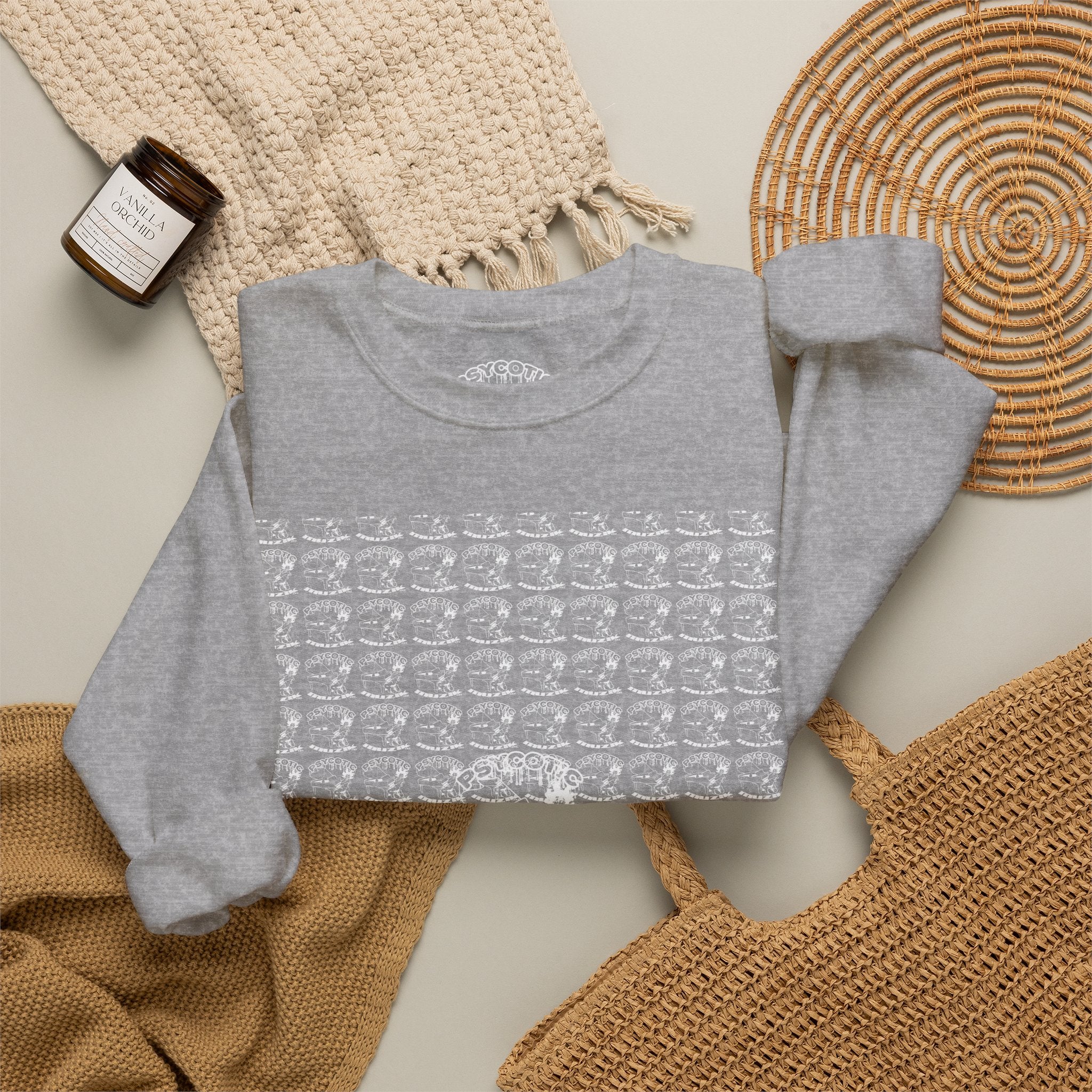 Classic White Crewneck Sweatshirt