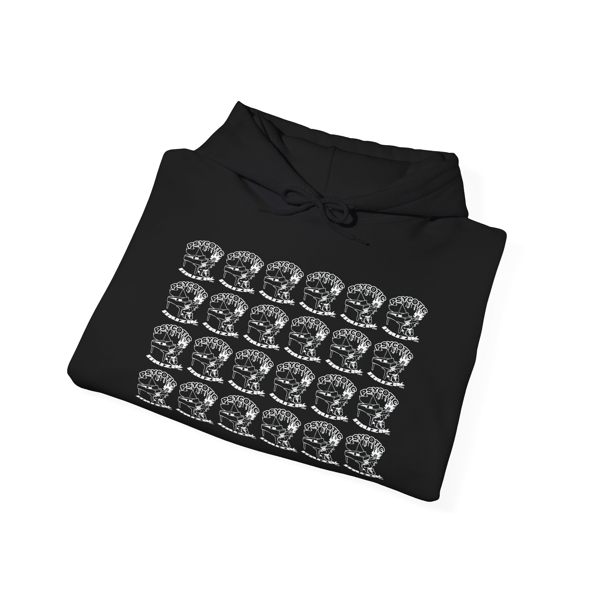 Hoodie — Repeating Skull Grid Graphic Pullover