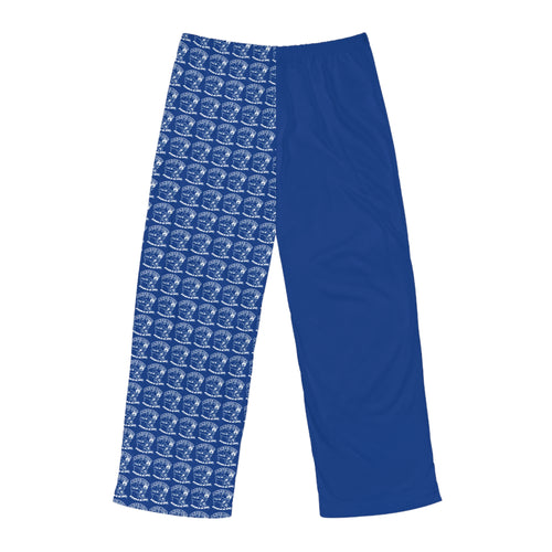 Blue Nautical Blueprint Men's Pajama Pants – Cozy All-Over Print Sleepwear