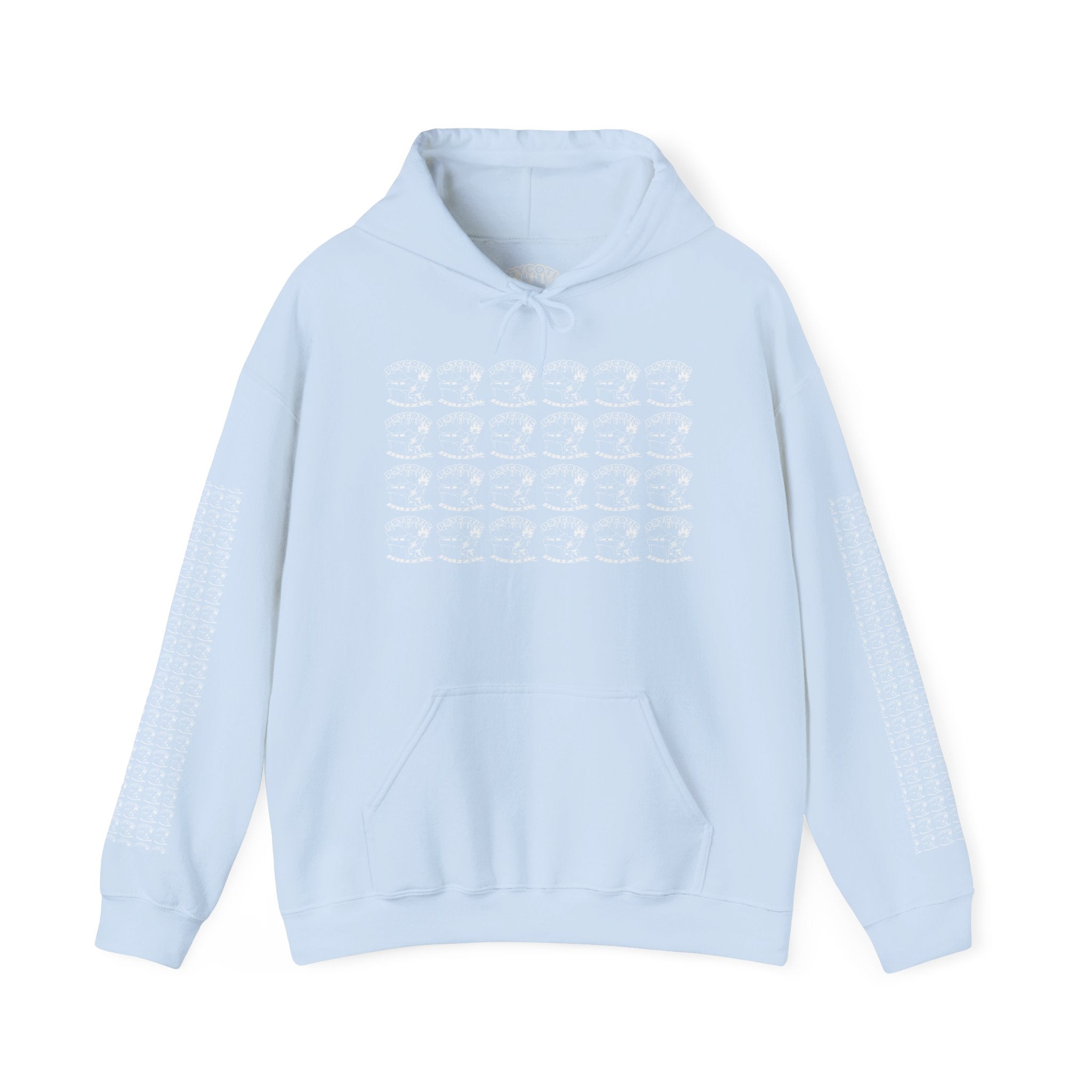 Hoodie — Repeating Skull Grid Graphic Pullover