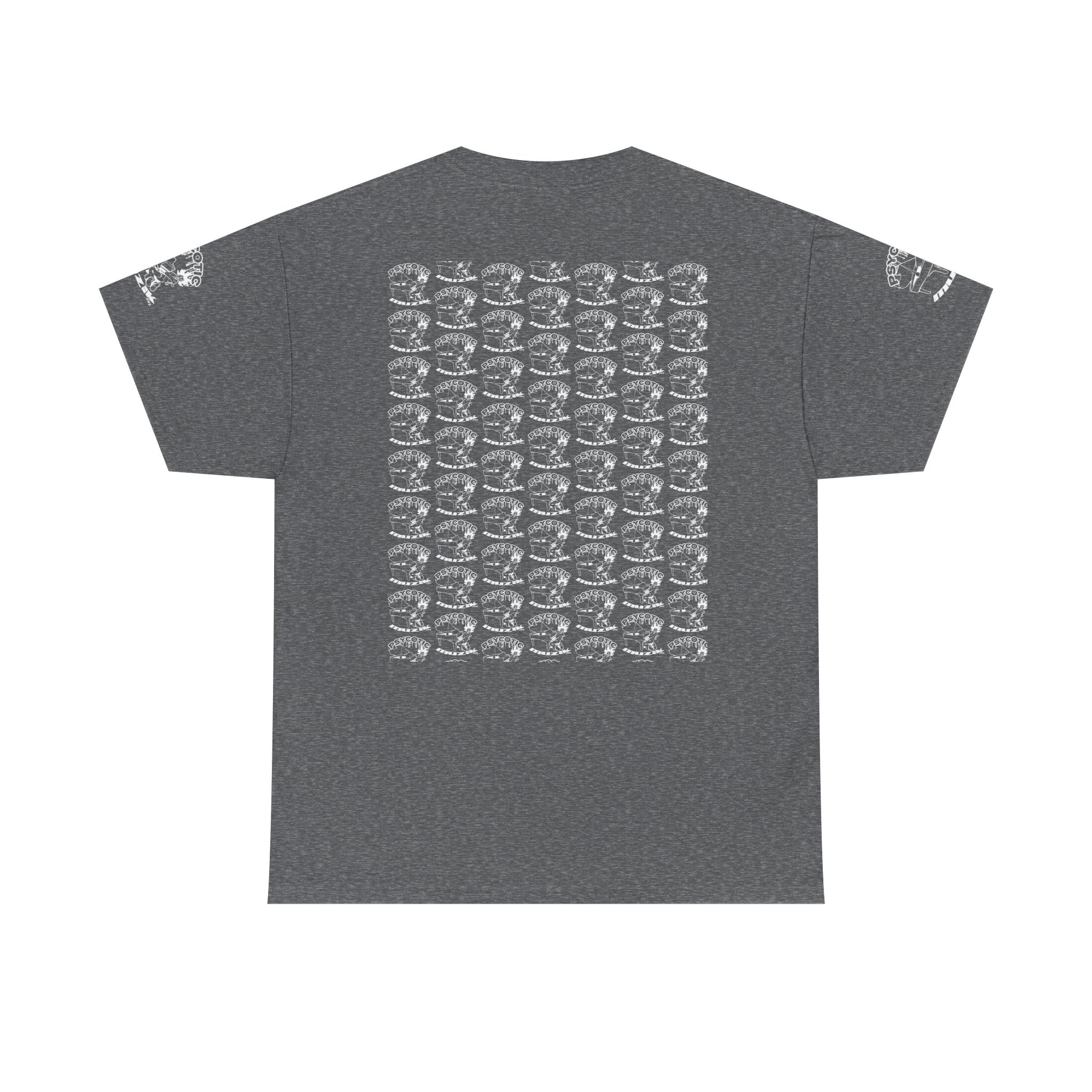 Skull Repeat Pattern T-Shirt — Gothic Grunge Graphic Tee