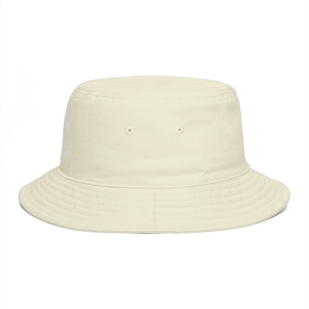 Psycotic Drummer Brown Bucket Hat — Retro Rock Band Graphic Bucket Hat