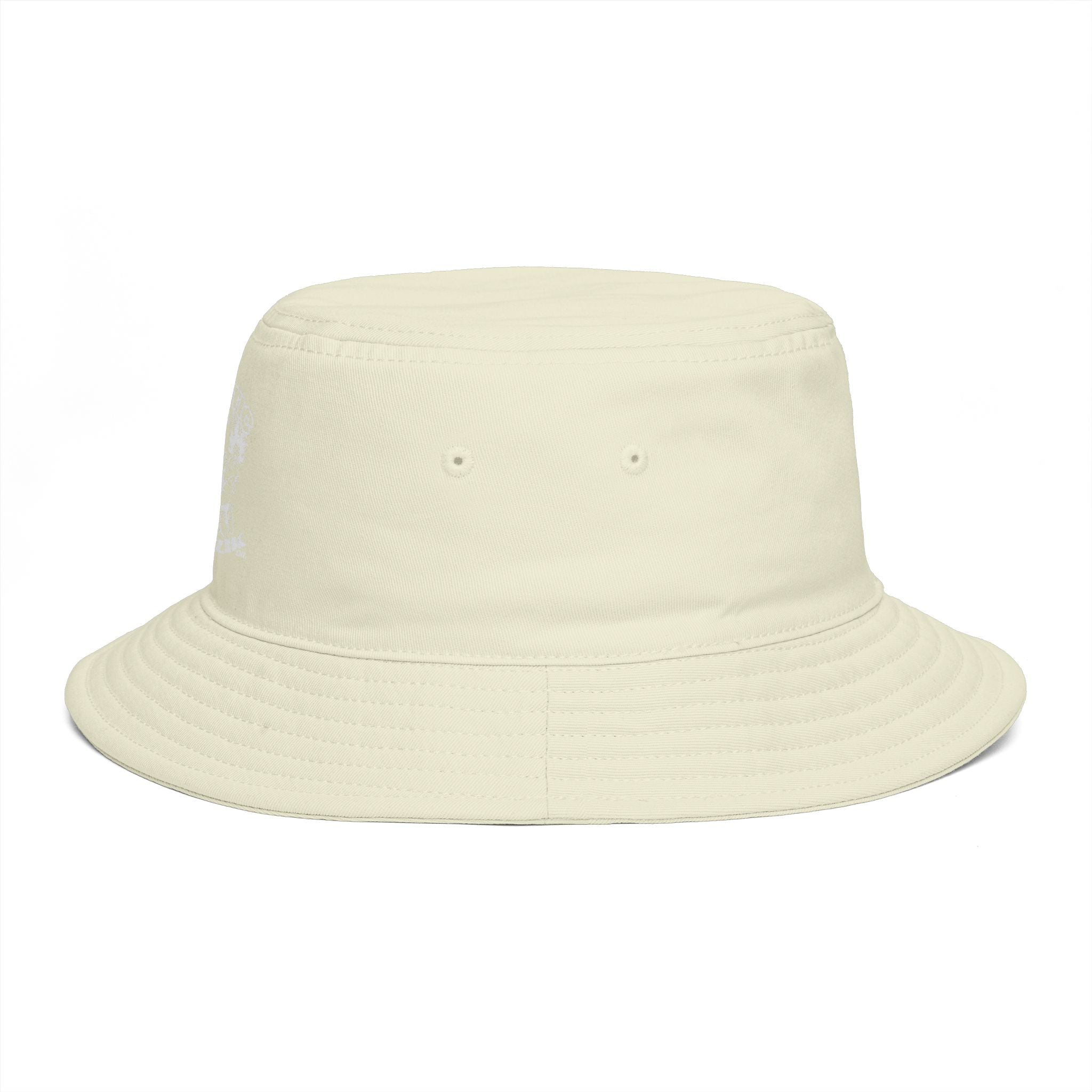 Psycotic Drummer Brown Bucket Hat — Retro Rock Band Graphic Bucket Hat