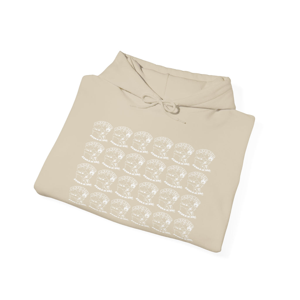 Hoodie — Repeating Skull Grid Graphic Pullover