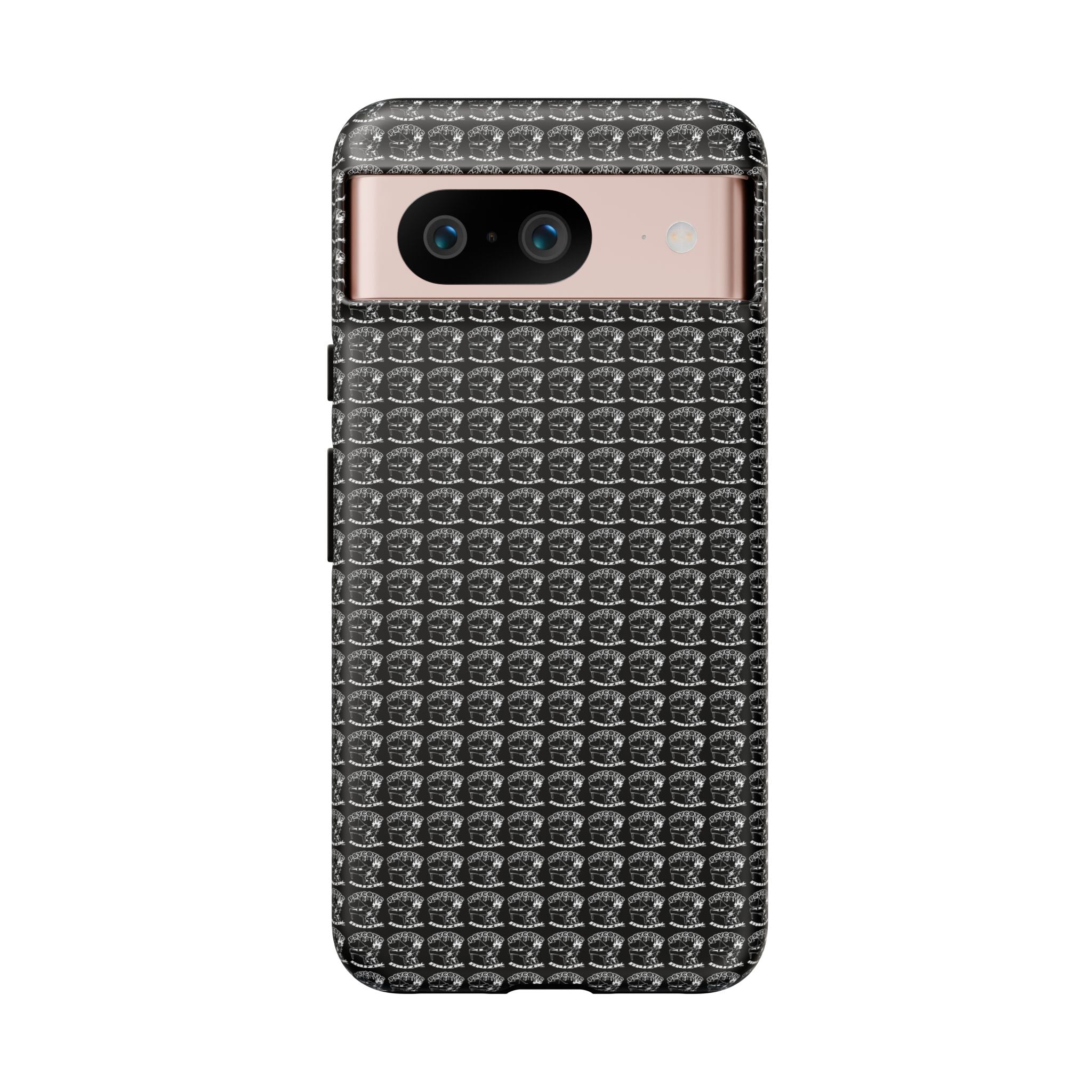 Black Carbon Fiber Texture Tough Phone Case — Rugged Drop Protection