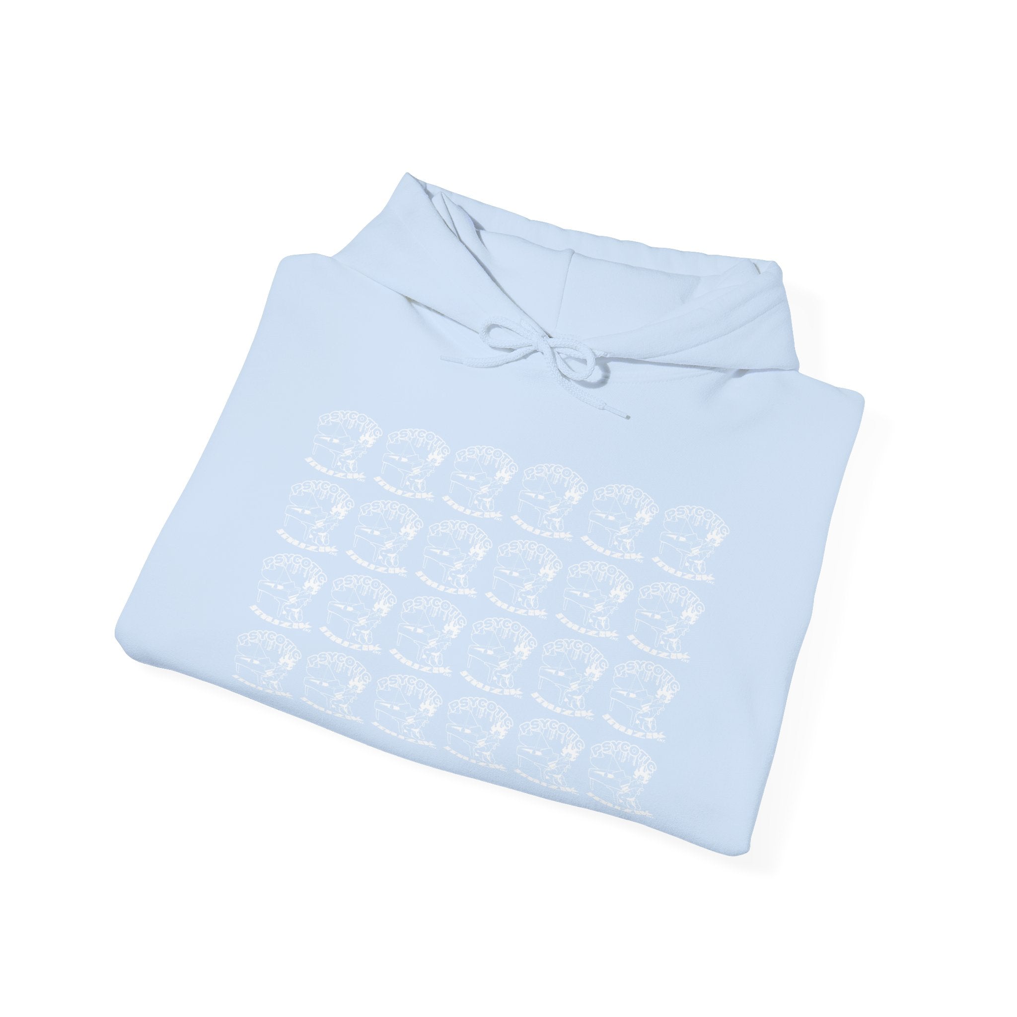 Hoodie — Repeating Skull Grid Graphic Pullover