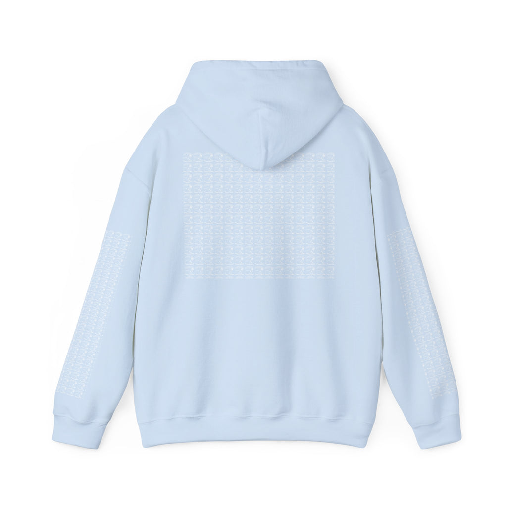 Hoodie — Repeating Skull Grid Graphic Pullover
