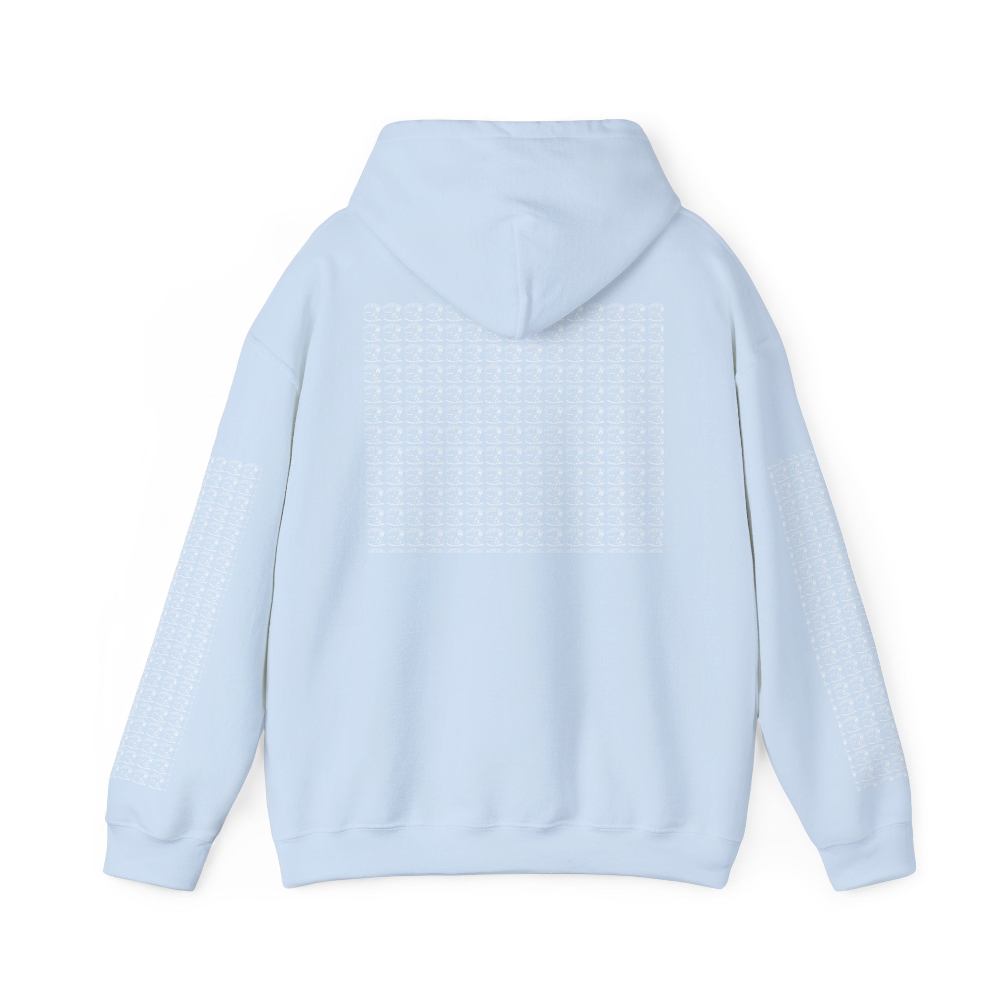 Hoodie — Repeating Skull Grid Graphic Pullover