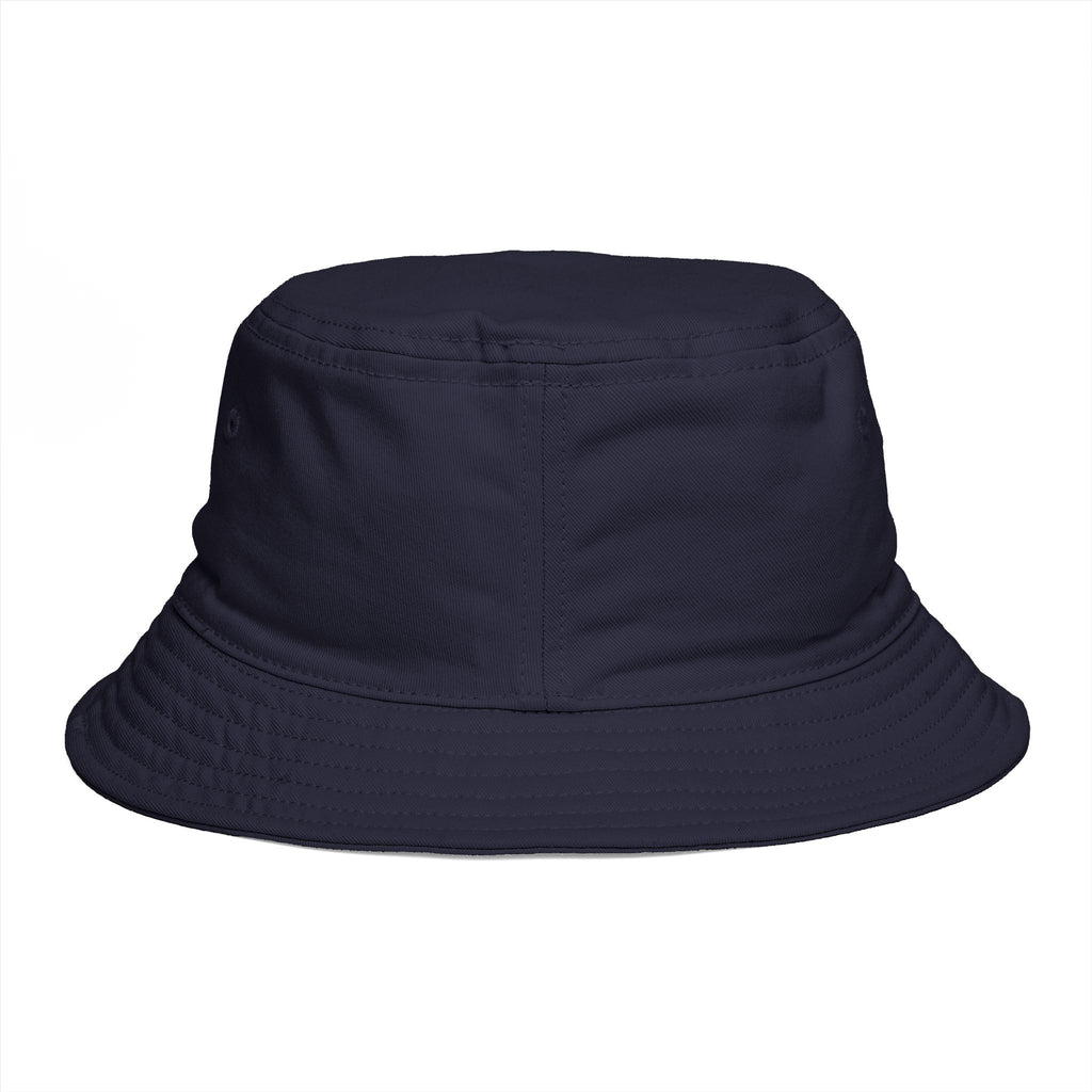 Psycotic Drummer Brown Bucket Hat — Retro Rock Band Graphic Bucket Hat