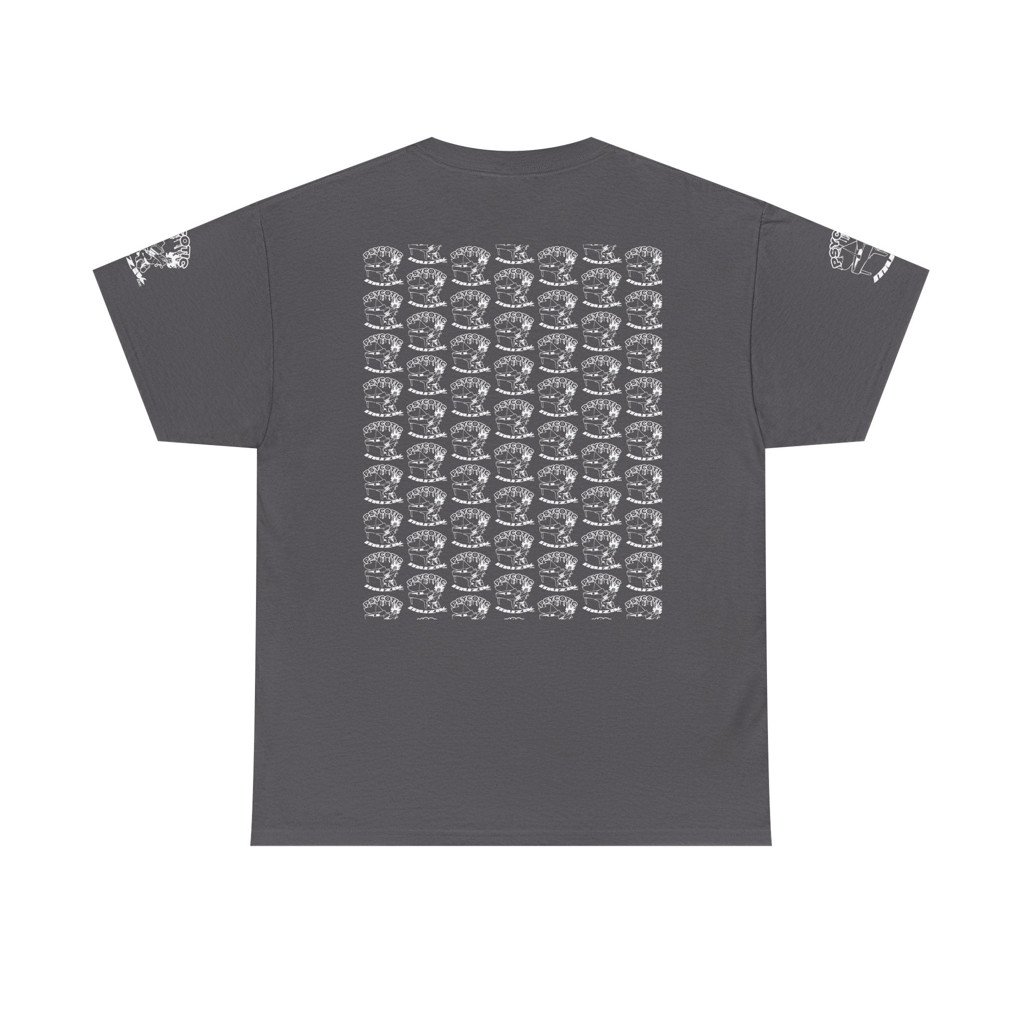 Skull Repeat Pattern T-Shirt — Gothic Grunge Graphic Tee