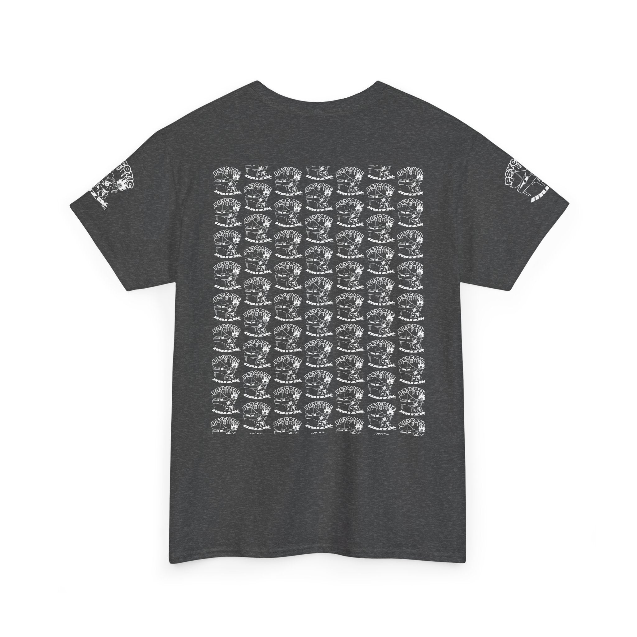 Skull Repeat Pattern T-Shirt — Gothic Grunge Graphic Tee