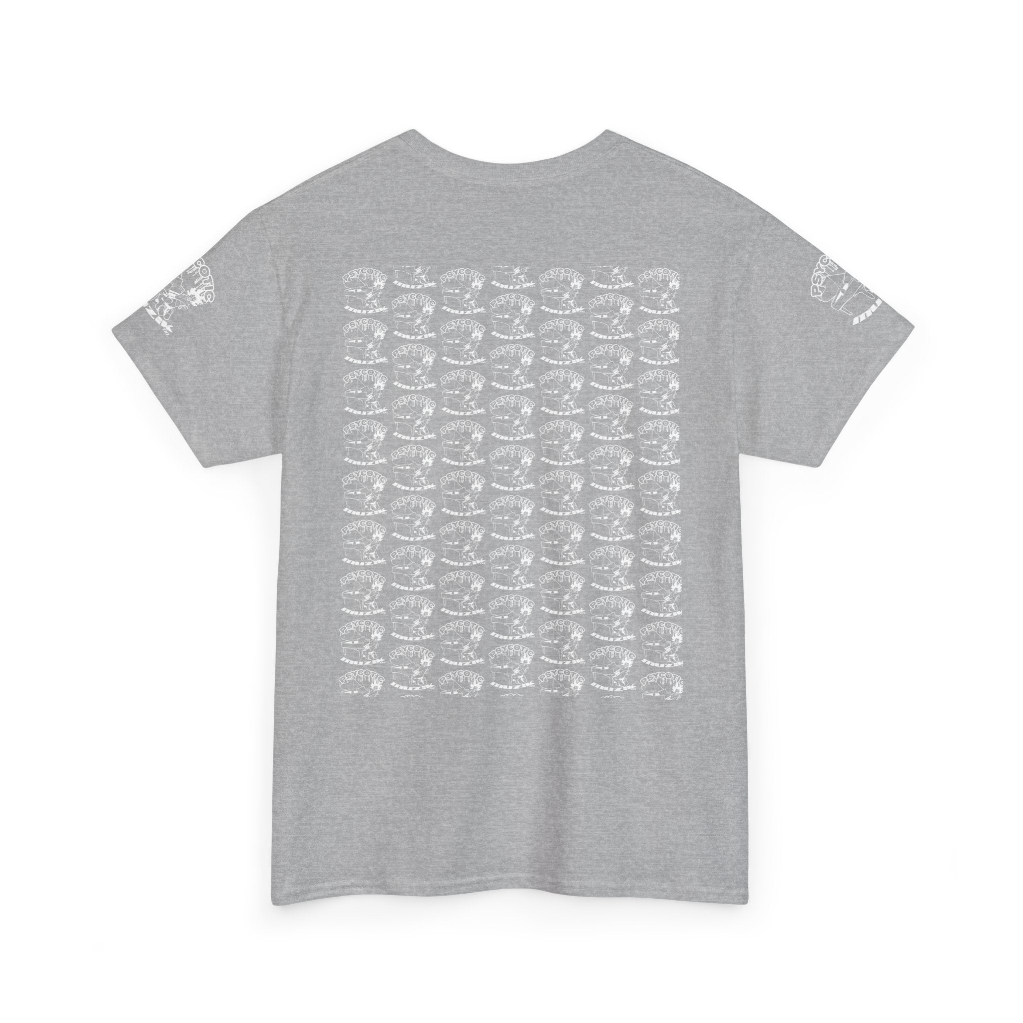 Skull Repeat Pattern T-Shirt — Gothic Grunge Graphic Tee