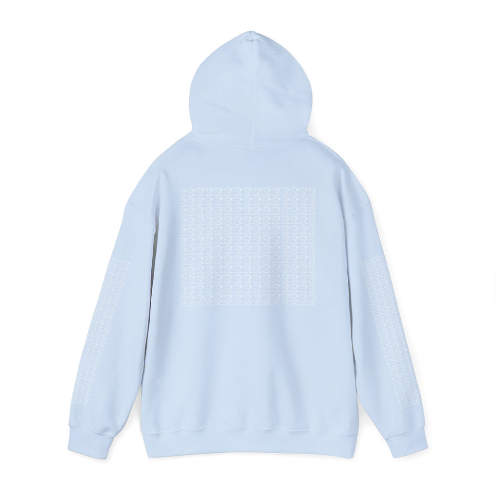 Hoodie — Repeating Skull Grid Graphic Pullover