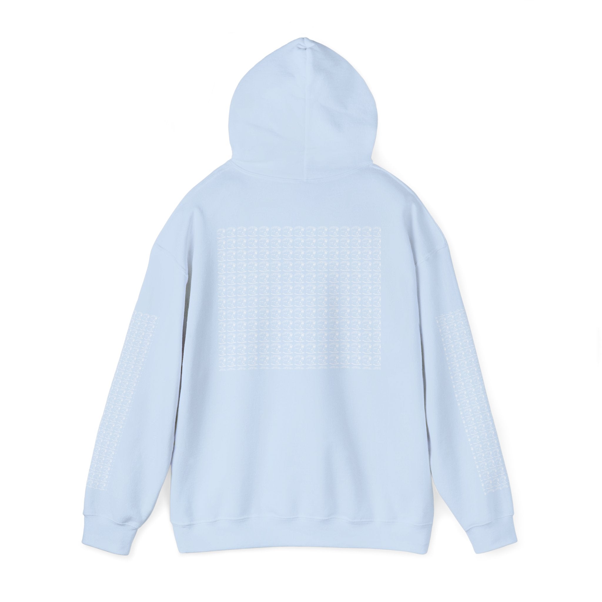 Hoodie — Repeating Skull Grid Graphic Pullover