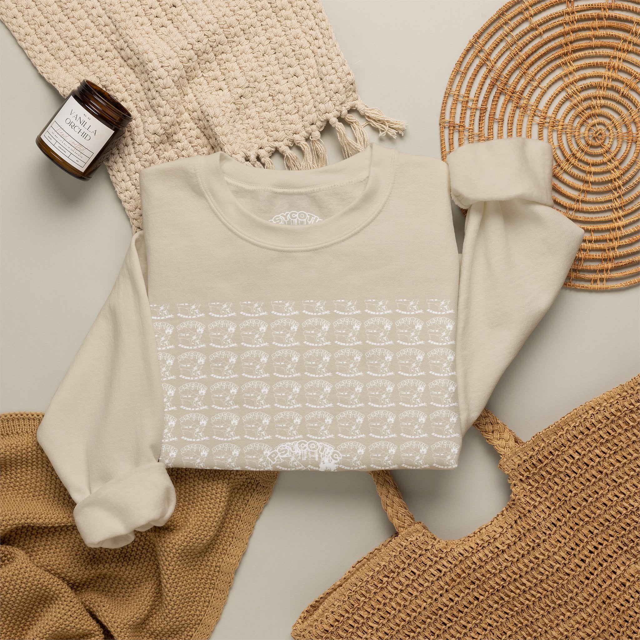 Classic White Crewneck Sweatshirt