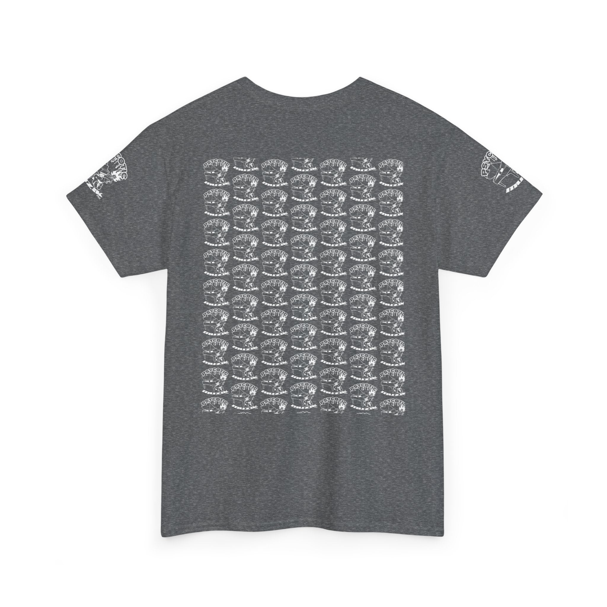 Skull Repeat Pattern T-Shirt — Gothic Grunge Graphic Tee