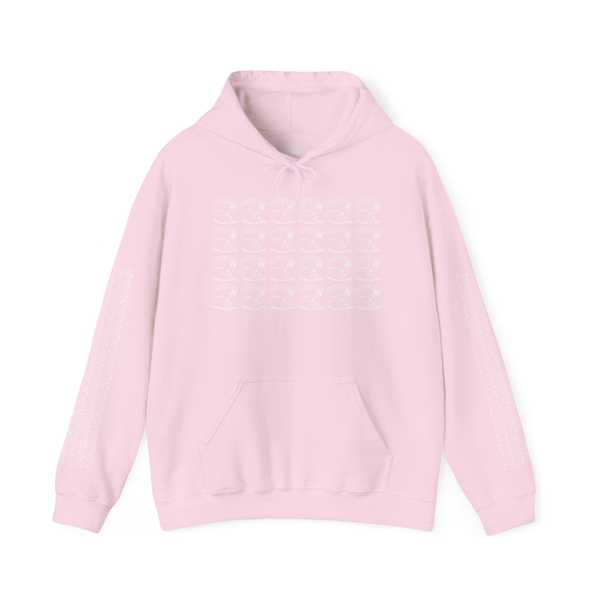 Hoodie — Repeating Skull Grid Graphic Pullover