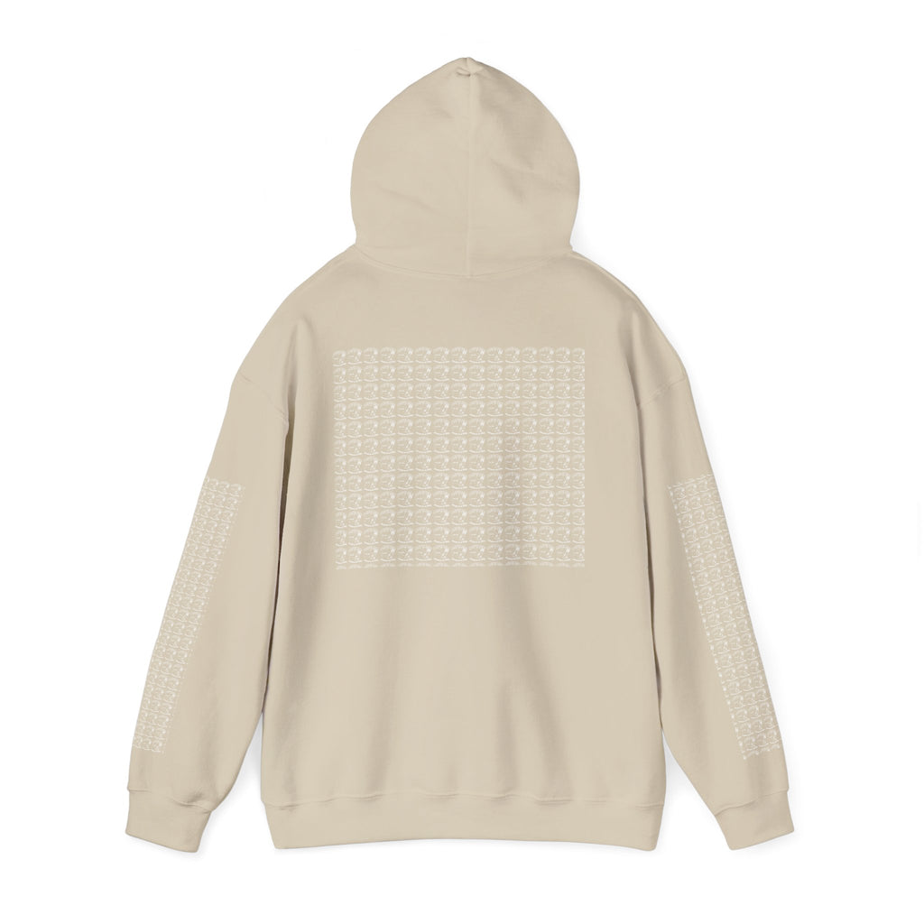 Hoodie — Repeating Skull Grid Graphic Pullover