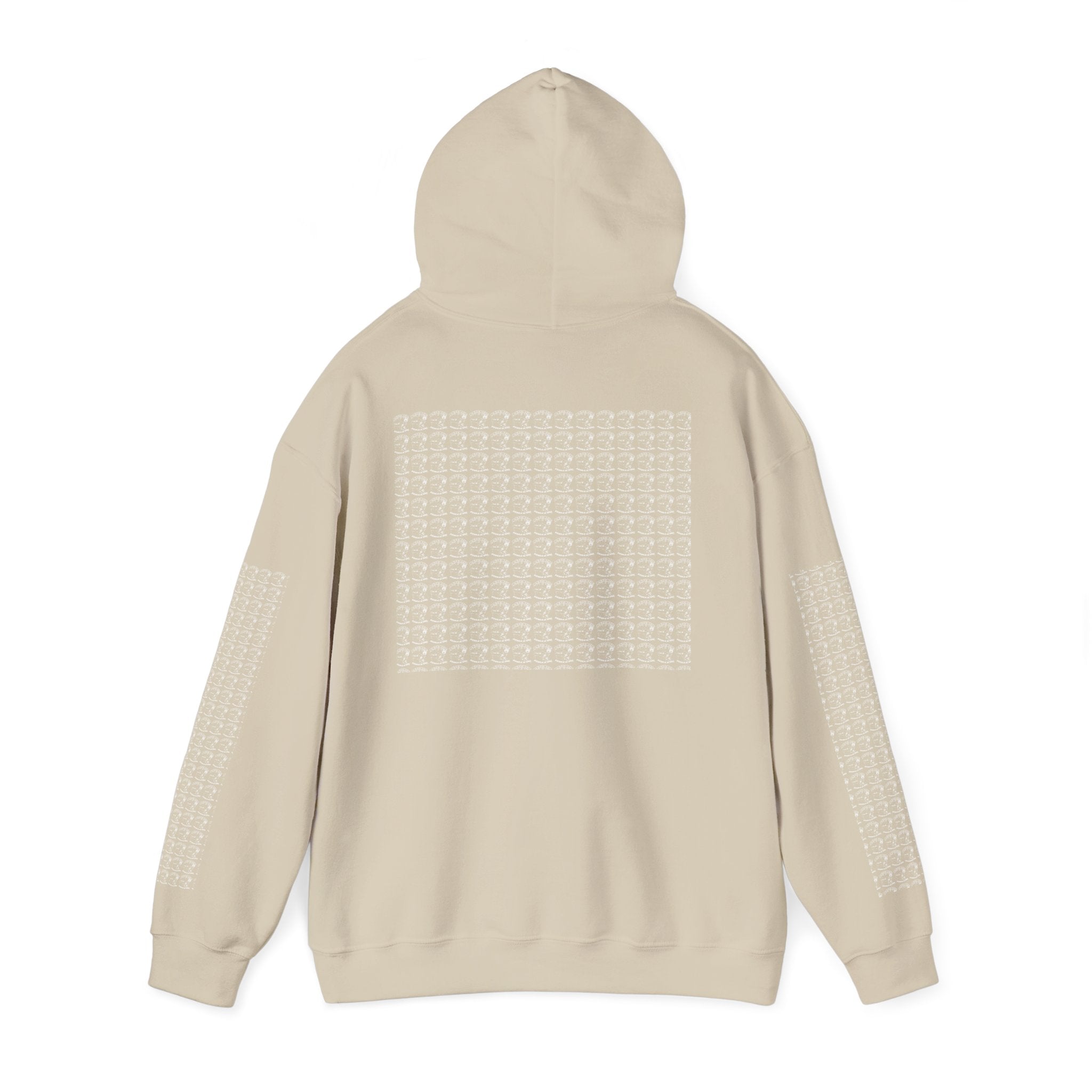 Hoodie — Repeating Skull Grid Graphic Pullover