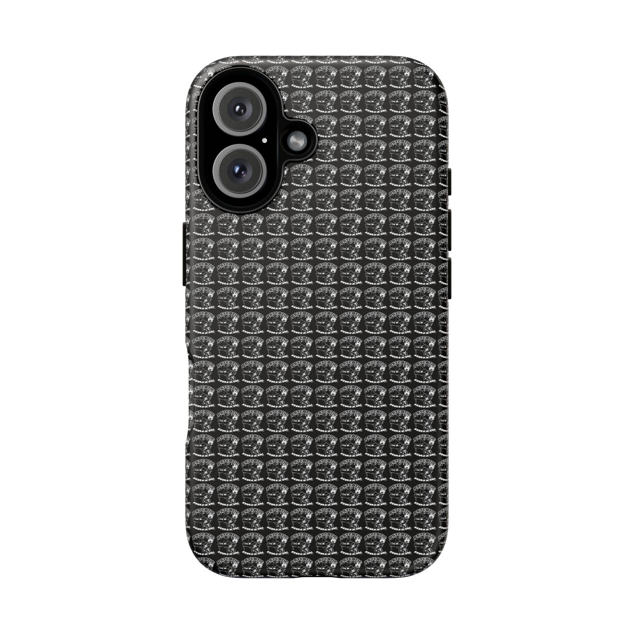 Black Carbon Fiber Texture Tough Phone Case — Rugged Drop Protection