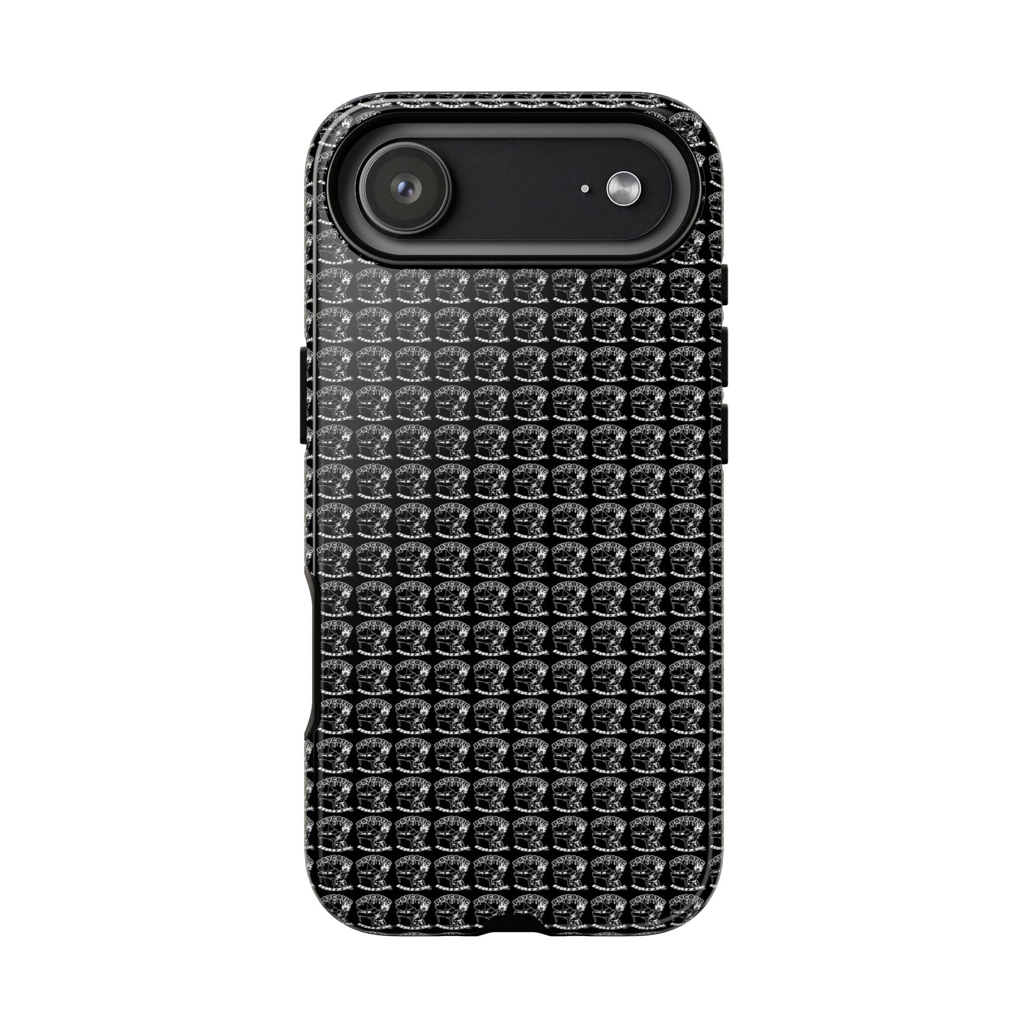 Black Carbon Fiber Texture Tough Phone Case — Rugged Drop Protection