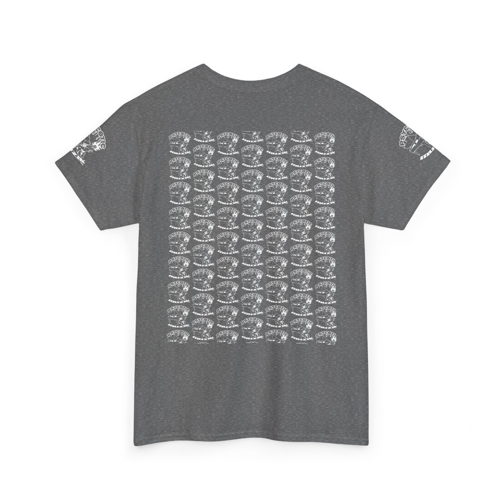 Skull Repeat Pattern T-Shirt — Gothic Grunge Graphic Tee