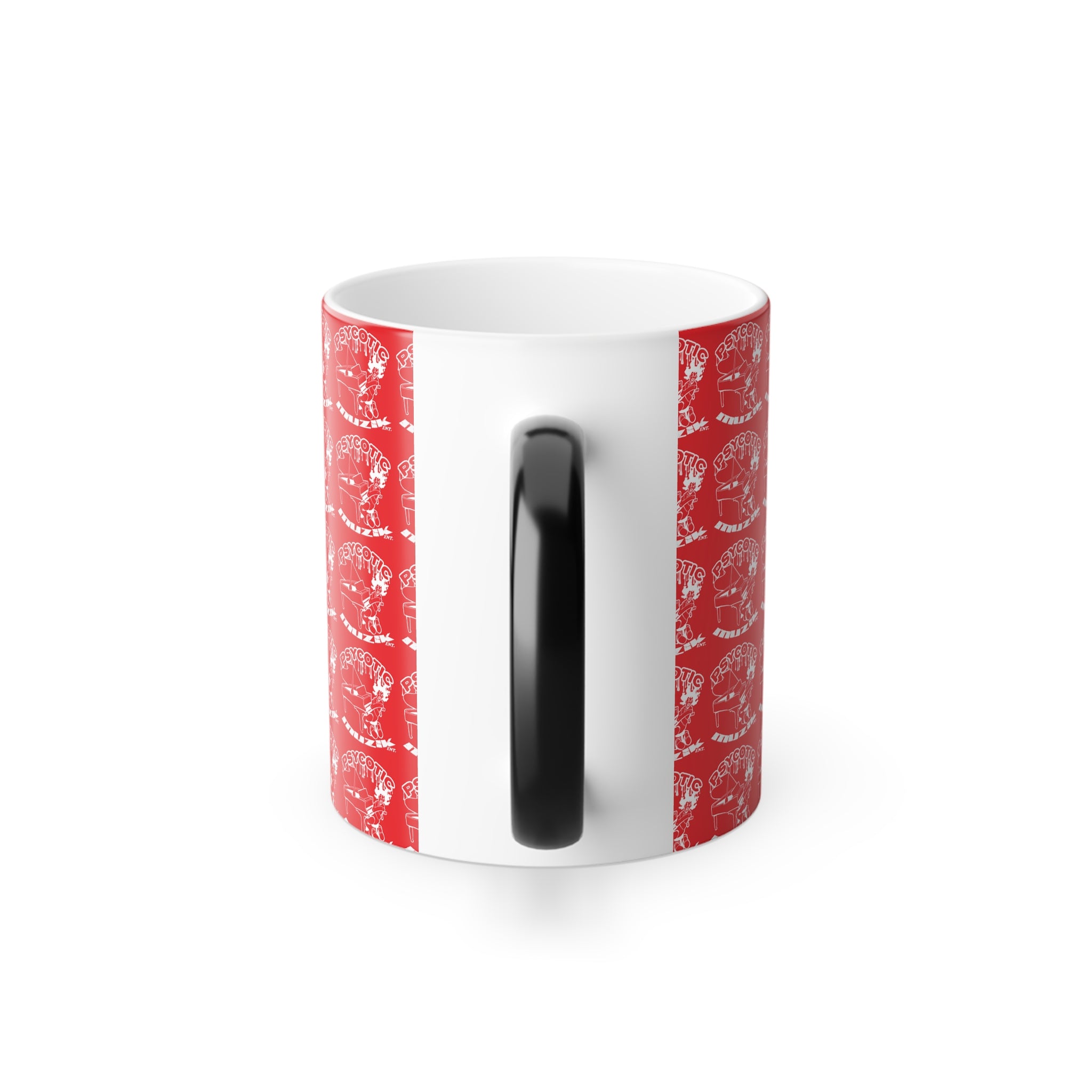 Color-Changing Coffee Mug — Vintage Skull Pattern 11oz
