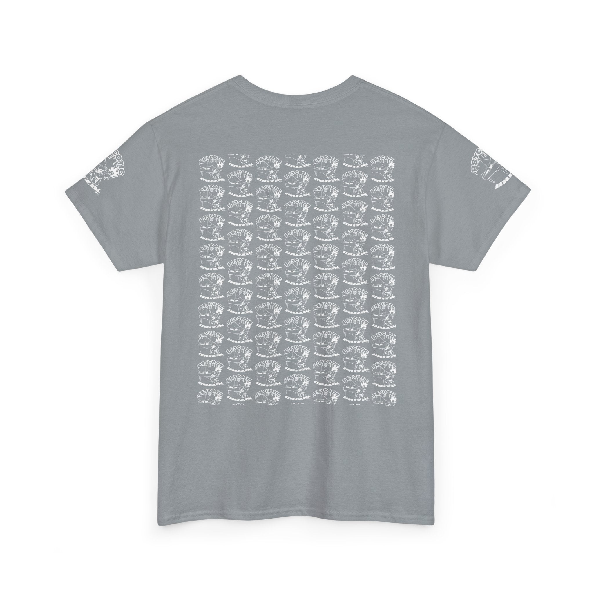 Skull Repeat Pattern T-Shirt — Gothic Grunge Graphic Tee
