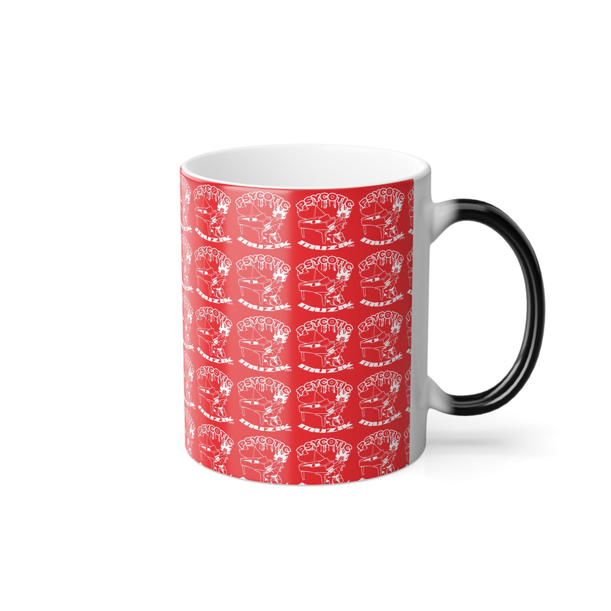 Color-Changing Coffee Mug — Vintage Skull Pattern 11oz