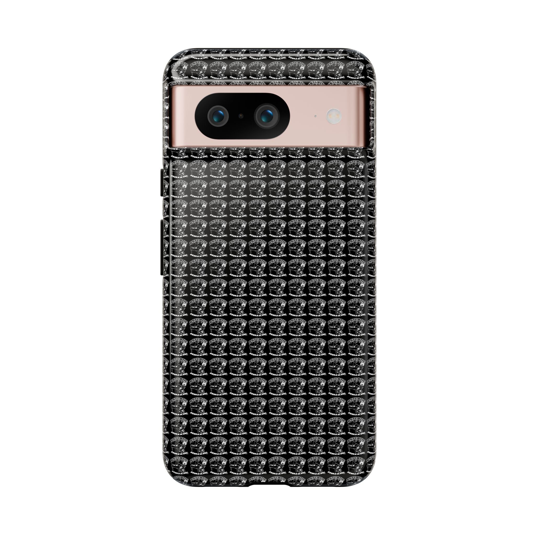 Black Carbon Fiber Texture Tough Phone Case — Rugged Drop Protection