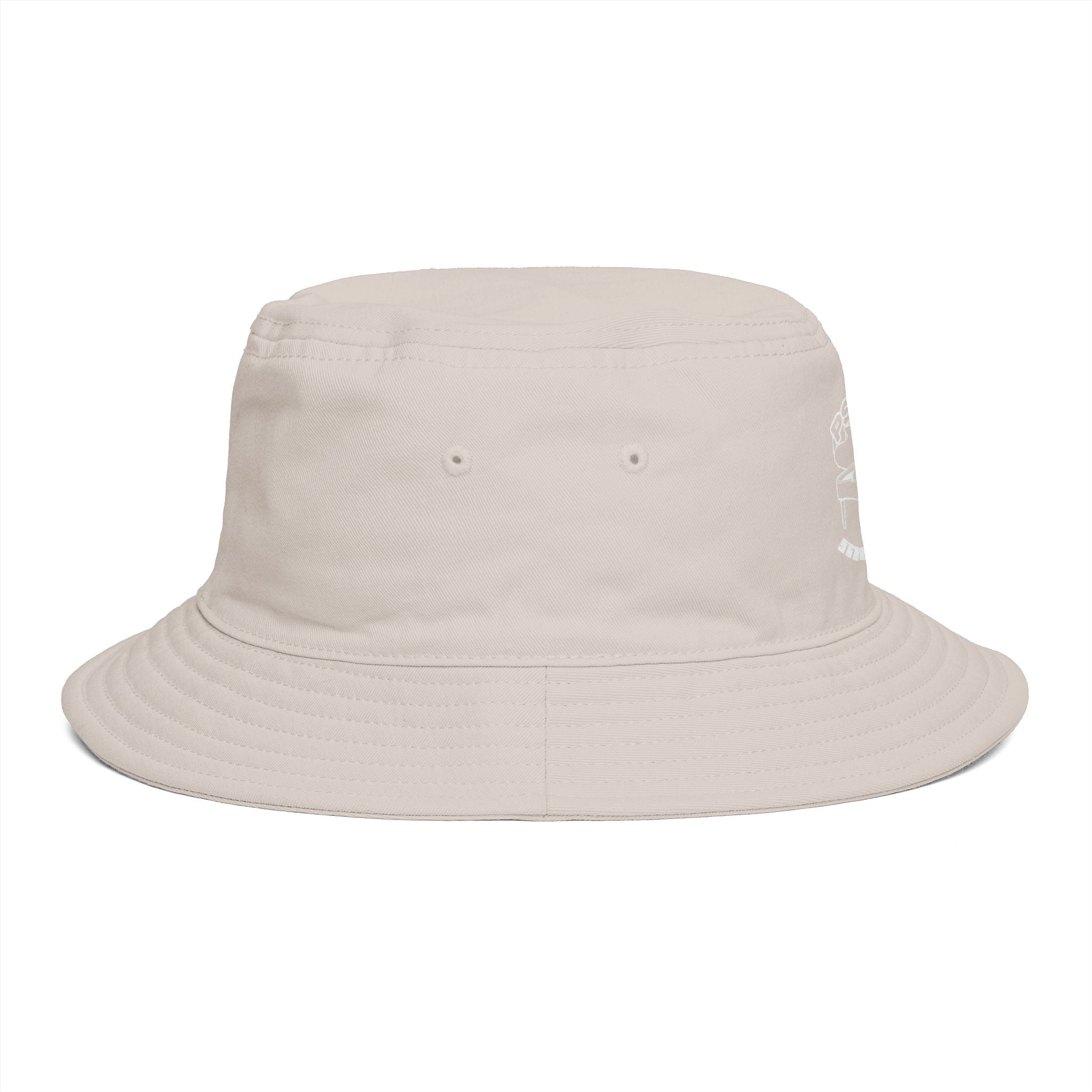 Psycotic Drummer Brown Bucket Hat — Retro Rock Band Graphic Bucket Hat