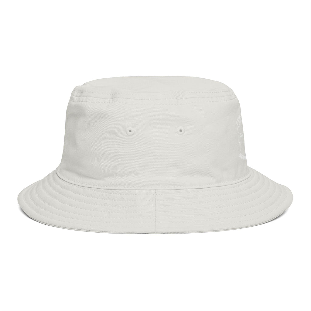Psycotic Drummer Brown Bucket Hat — Retro Rock Band Graphic Bucket Hat