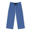 Blue Nautical Blueprint Men's Pajama Pants – Cozy All-Over Print Sleepwear