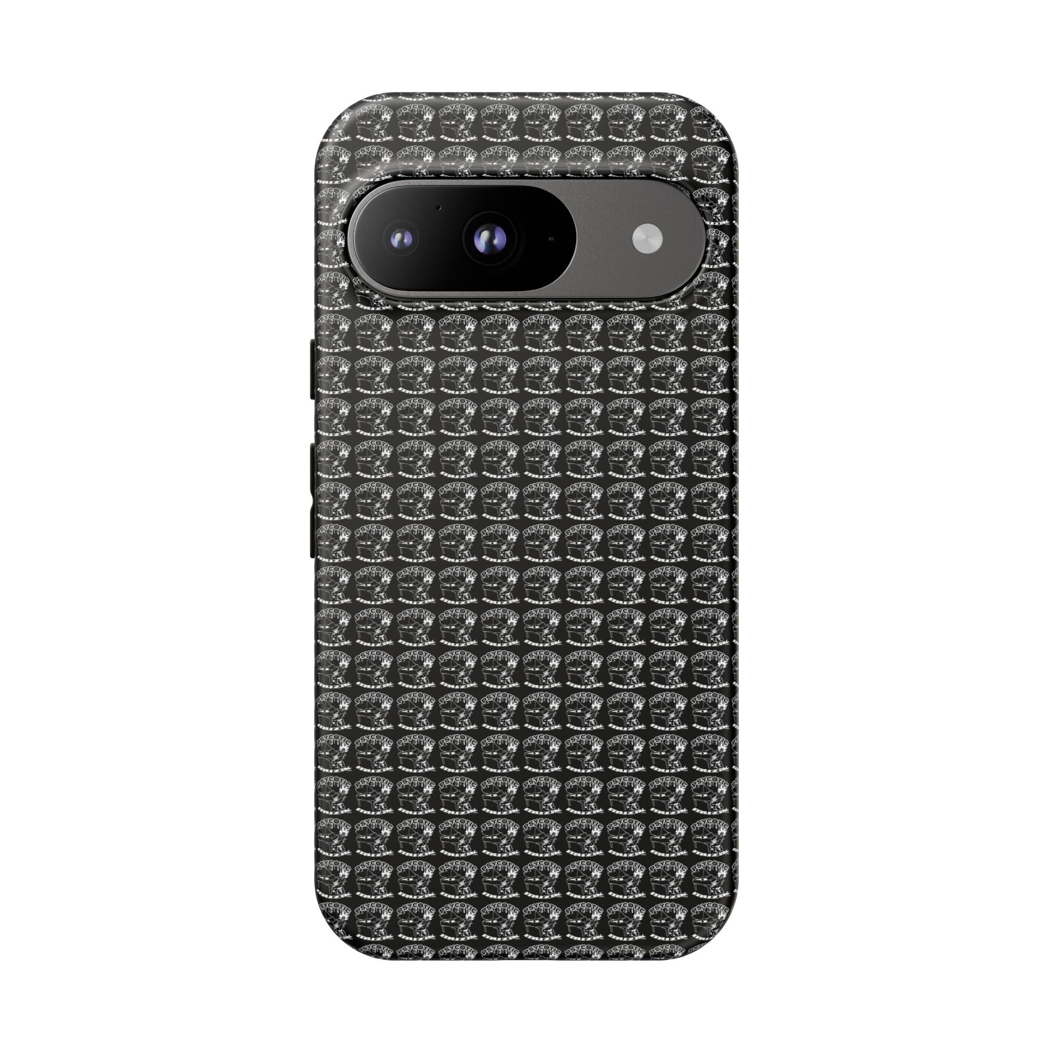 Black Carbon Fiber Texture Tough Phone Case — Rugged Drop Protection