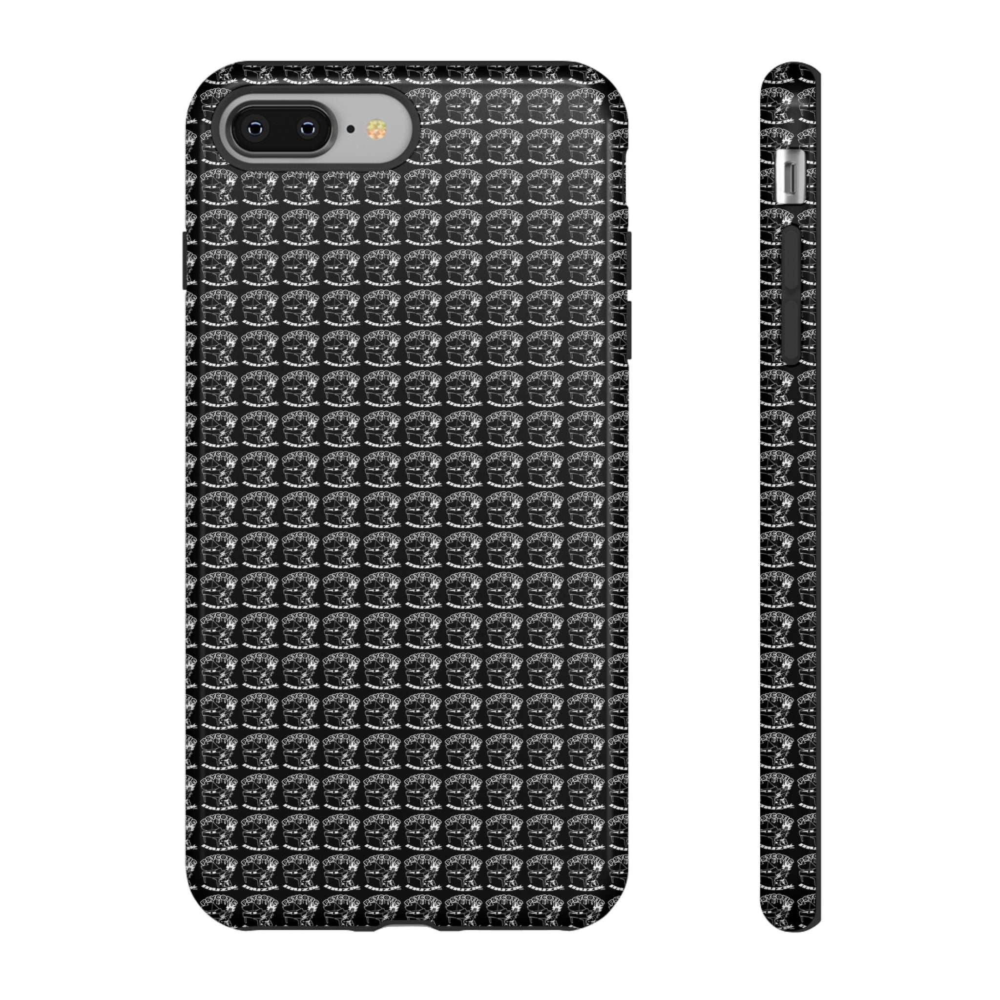 Black Carbon Fiber Texture Tough Phone Case — Rugged Drop Protection