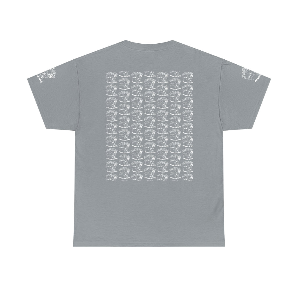 Skull Repeat Pattern T-Shirt — Gothic Grunge Graphic Tee