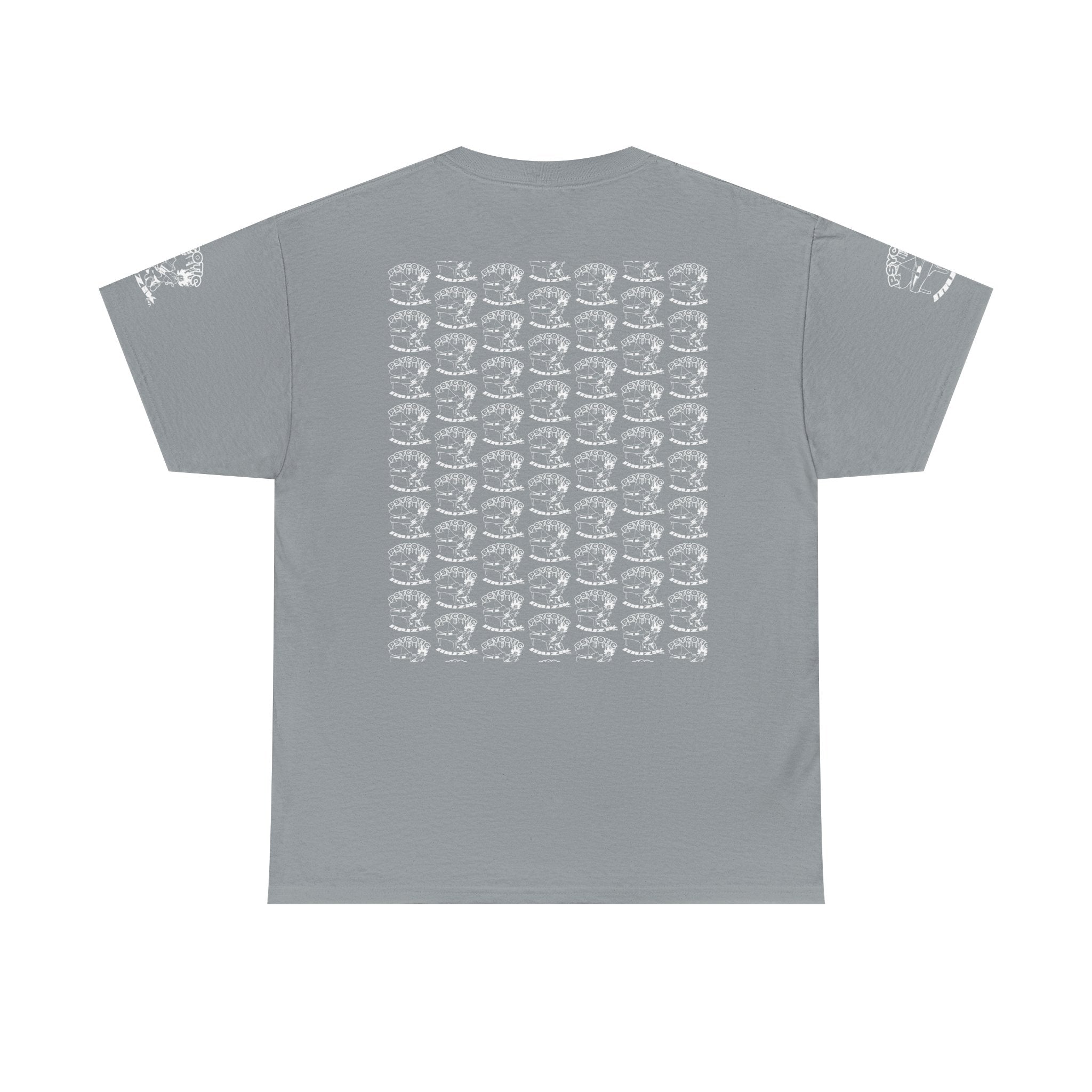 Skull Repeat Pattern T-Shirt — Gothic Grunge Graphic Tee