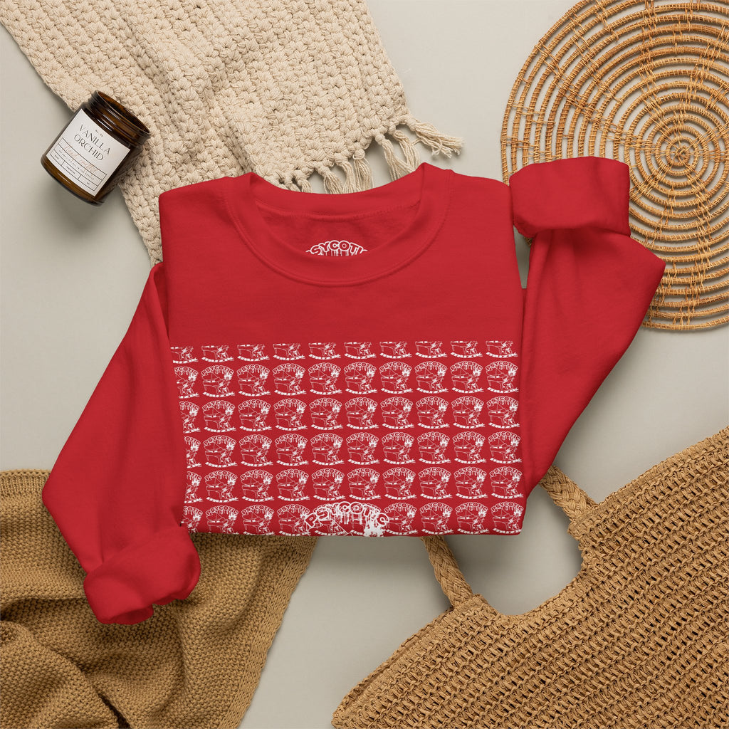 Classic White Crewneck Sweatshirt