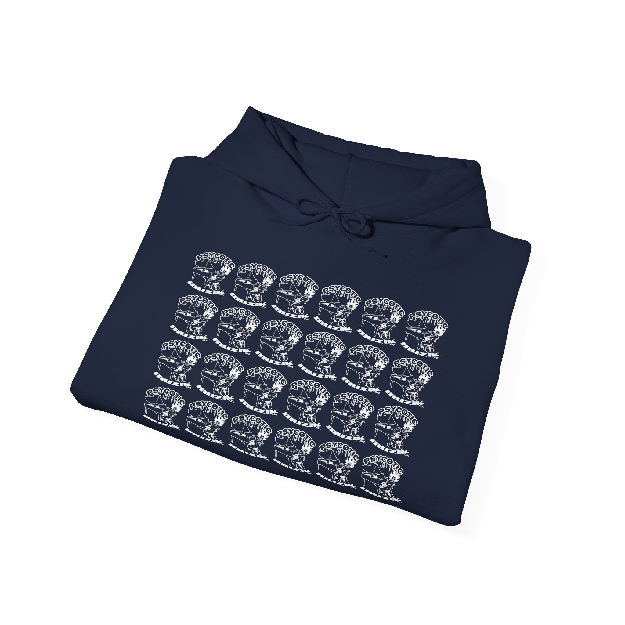 Hoodie — Repeating Skull Grid Graphic Pullover