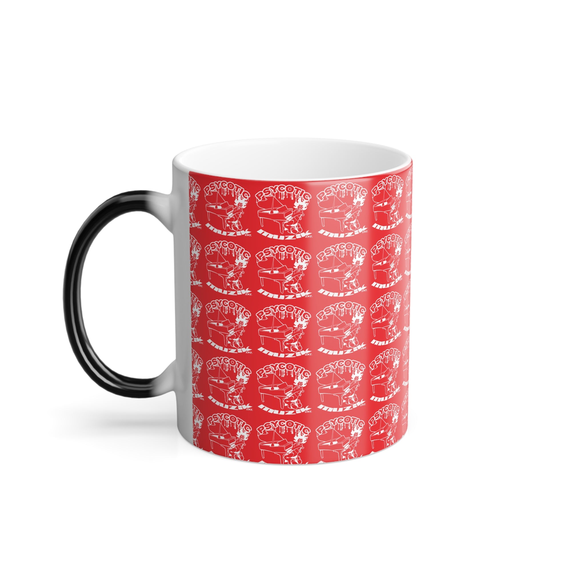 Color-Changing Coffee Mug — Vintage Skull Pattern 11oz