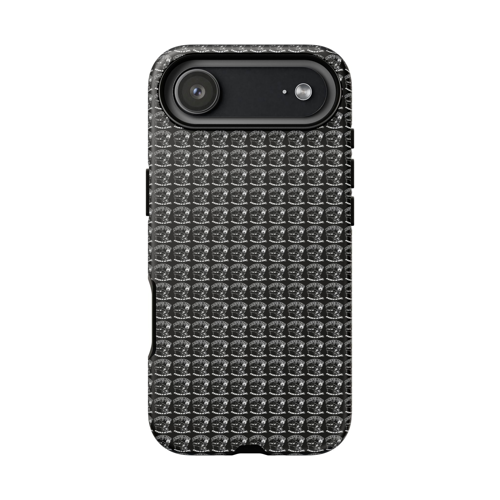 Black Carbon Fiber Texture Tough Phone Case — Rugged Drop Protection