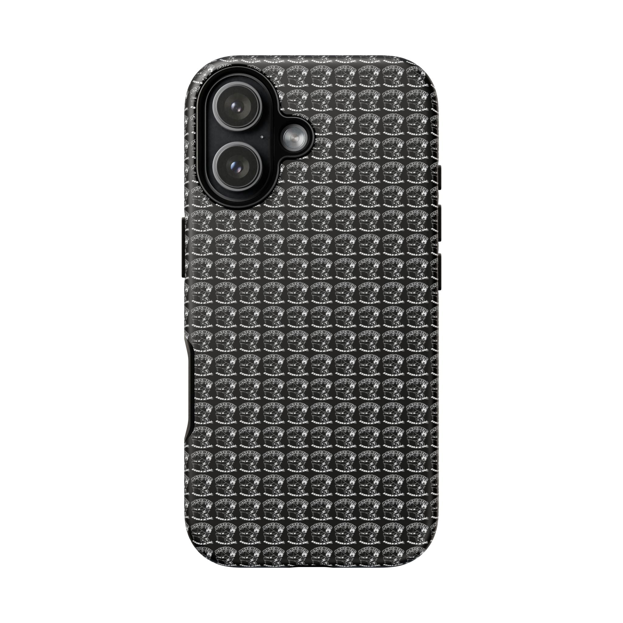 Black Carbon Fiber Texture Tough Phone Case — Rugged Drop Protection