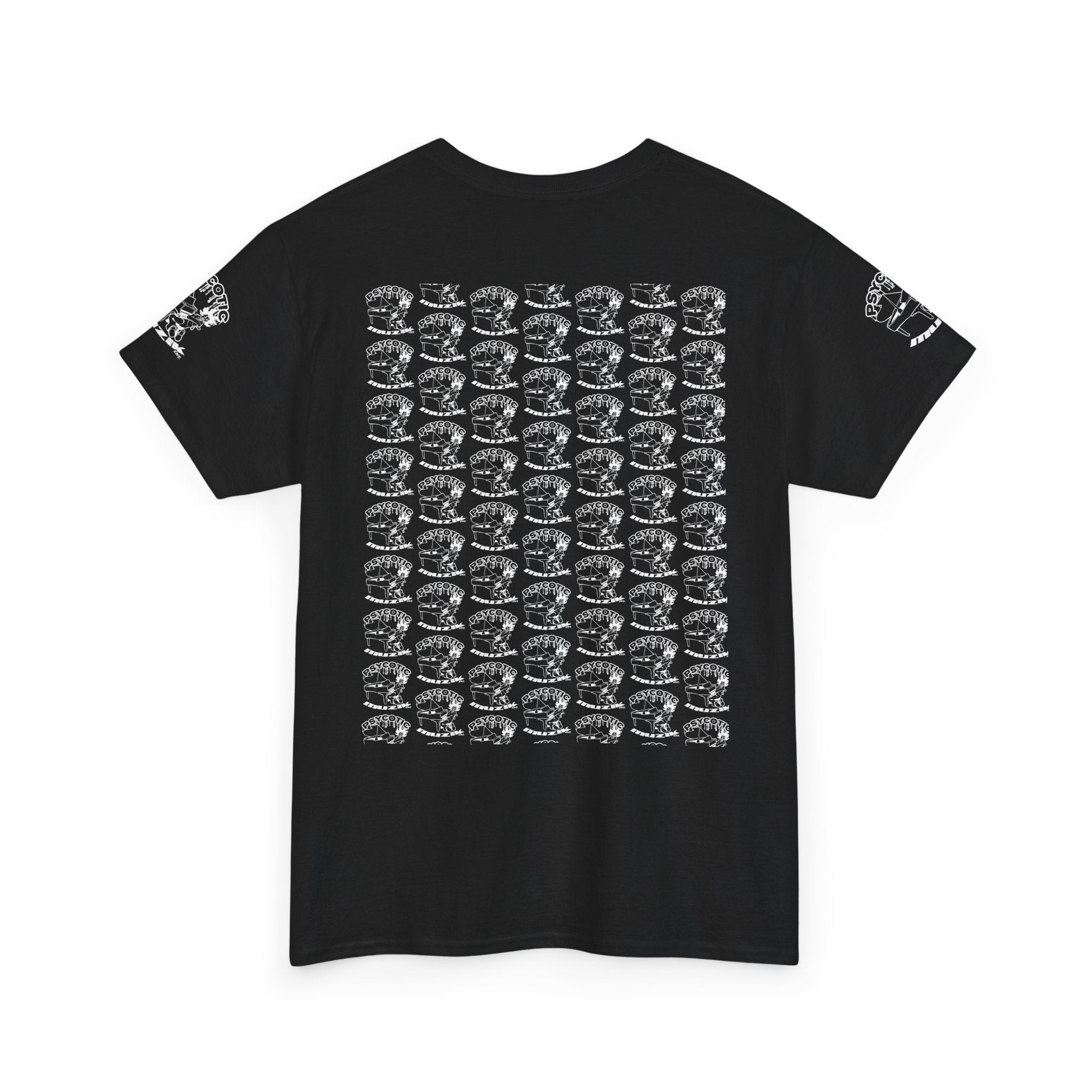 Skull Repeat Pattern T-Shirt — Gothic Grunge Graphic Tee