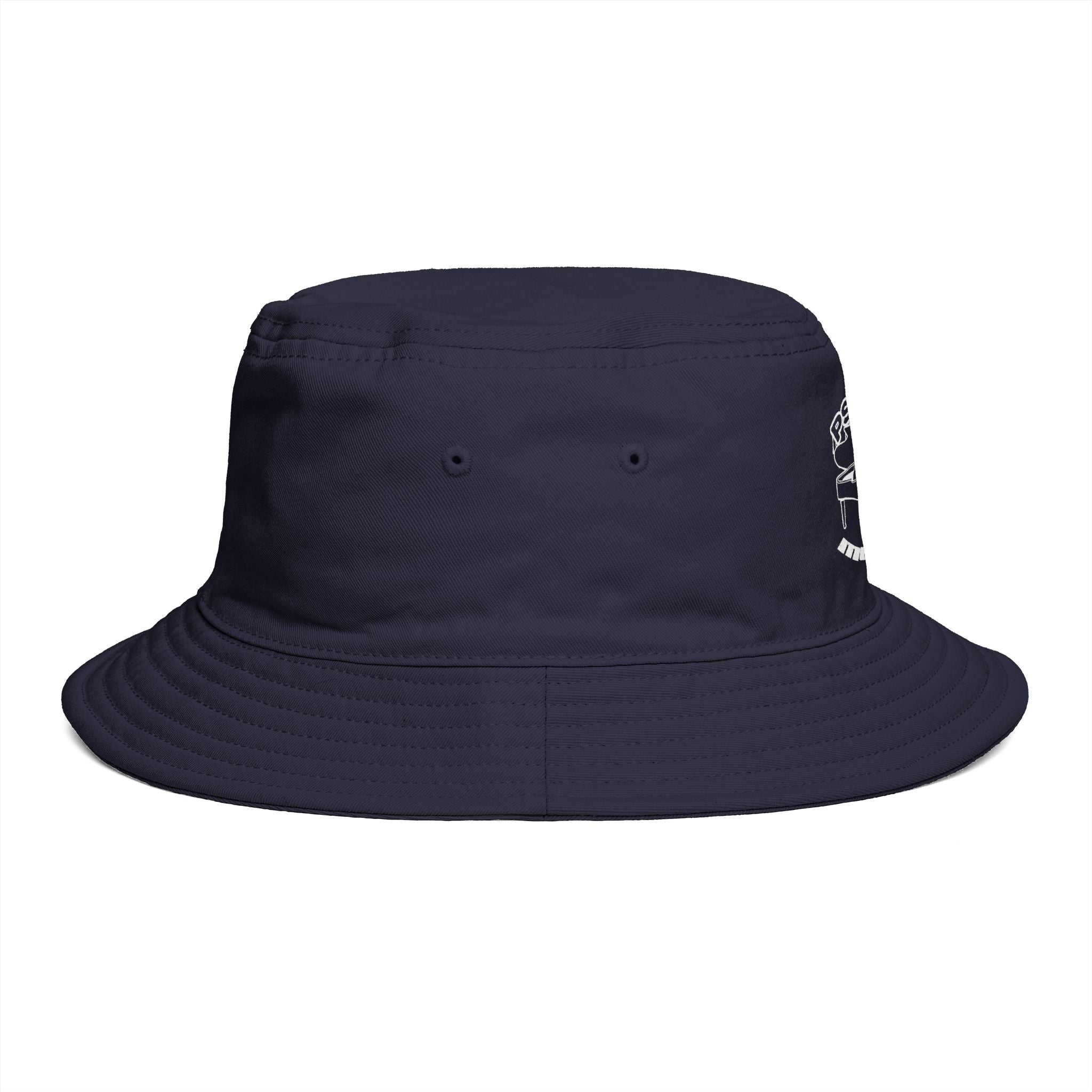 Psycotic Drummer Brown Bucket Hat — Retro Rock Band Graphic Bucket Hat