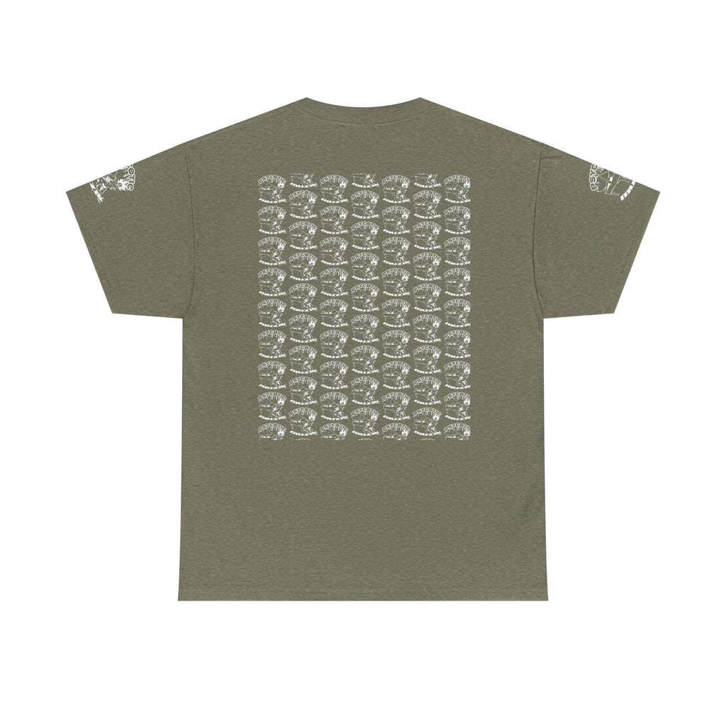 Skull Repeat Pattern T-Shirt — Gothic Grunge Graphic Tee