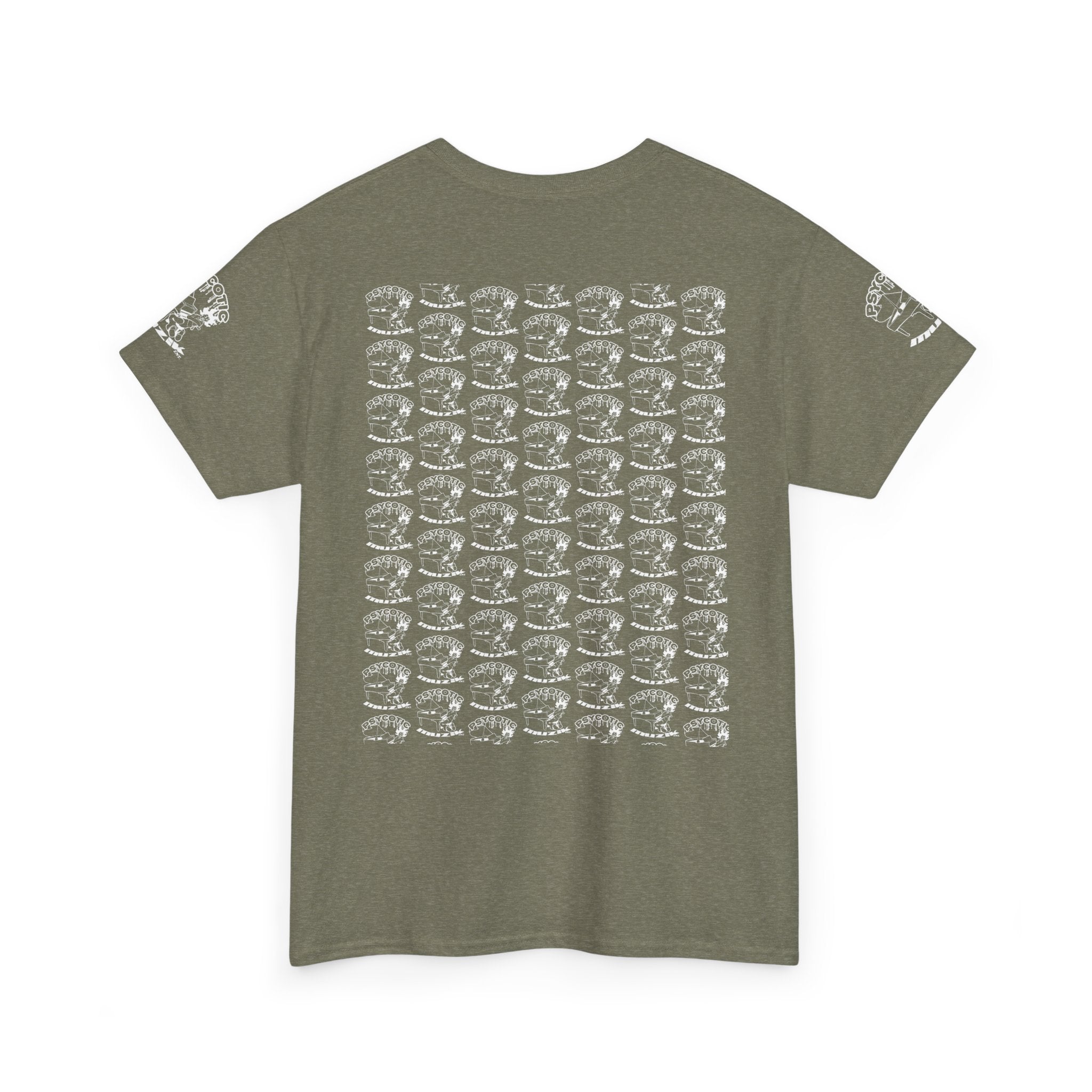 Skull Repeat Pattern T-Shirt — Gothic Grunge Graphic Tee