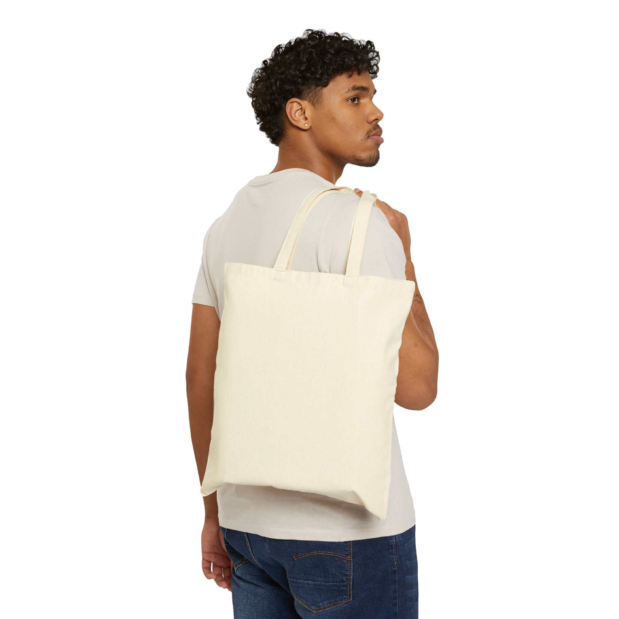 Canvas Tote Bag — Plain Natural Cotton Reusable Grocery & Market Tote