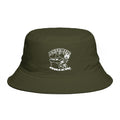 Psycotic Drummer Brown Bucket Hat — Retro Rock Band Graphic Bucket Hat